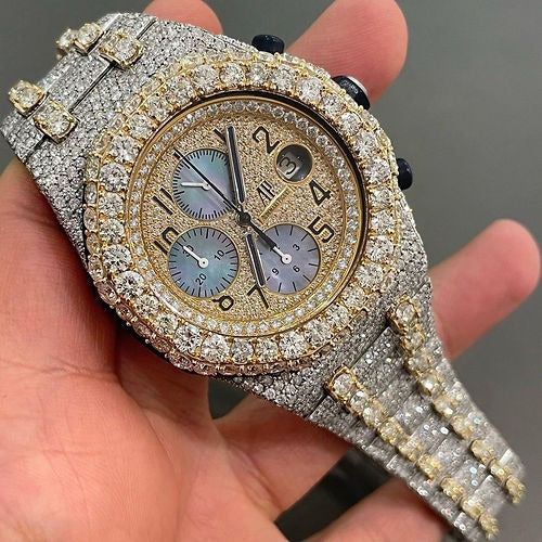 Full Iced Out Audemars Piguet Royal Oak Offshore - Moissanite Diamond Watch