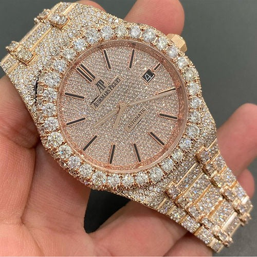 Full Iced Out Audemars Piguet Royal Oak Offshore - Moissanite Diamond Watch