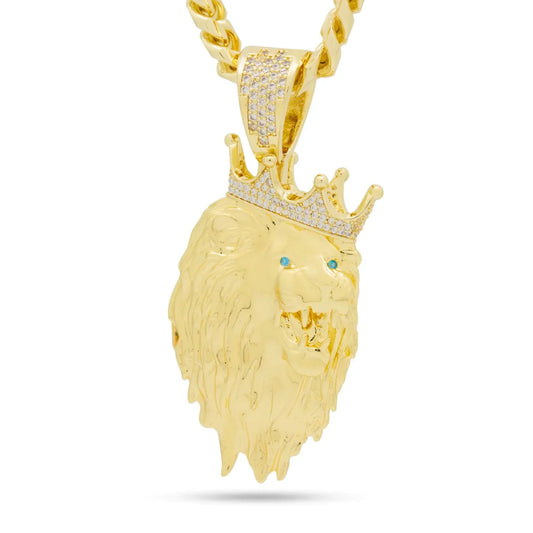 3D BOSS ROARING LION NECKLACE