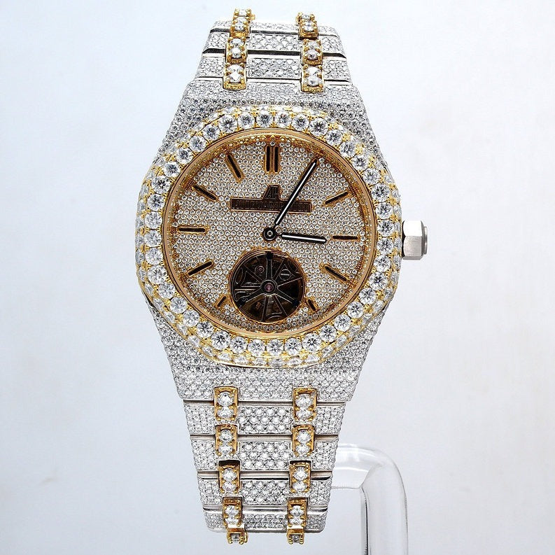 AP Tourbillion Self Winding moissanite watch