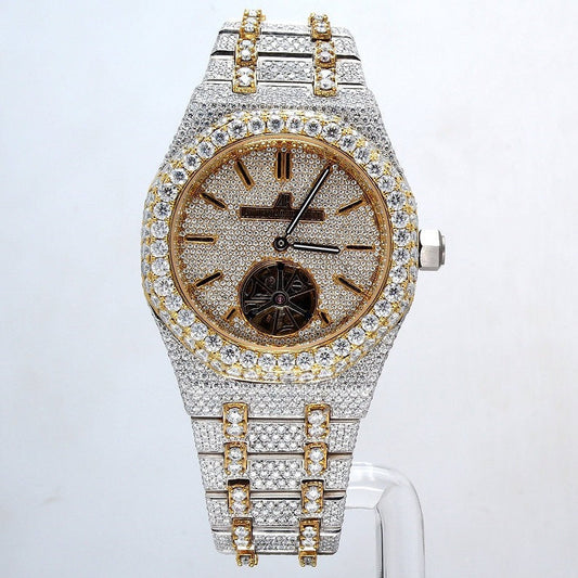 AP Tourbillion Self Winding moissanite watch