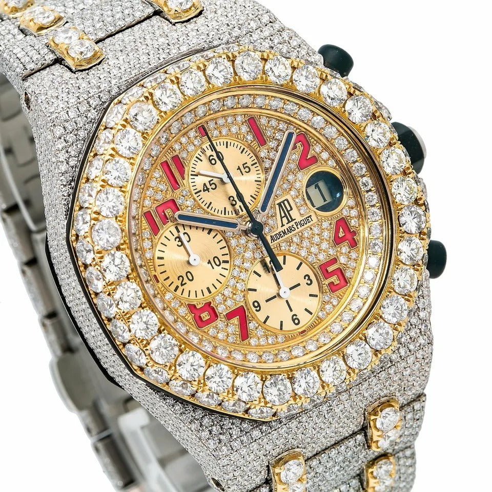 Full Iced Out Audemars Piguet Royal Oak Offshore - Moissanite Diamond Watch