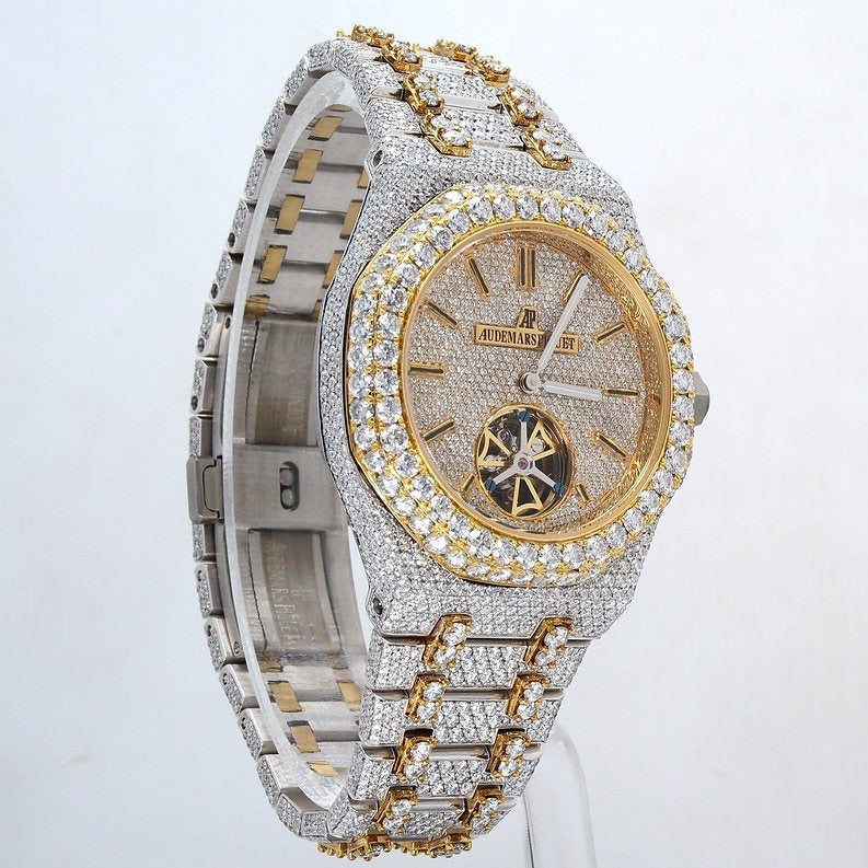 AP Tourbillion Self Winding moissanite watch