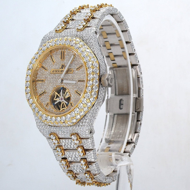 AP Tourbillion Self Winding moissanite watch